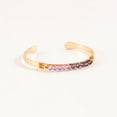 thumbnail image 2 of Howard's Lavendar Beaded Gold Cuff Bracelet for Women, 2 of 2
