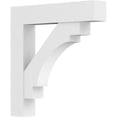thumbnail image 1 of Ekena Millwork BKTP05X36X36MRC05 Standard Support PVC de Qualité Architecturale Merced avec des Extrémités de Bloc - 5 x 36 x 36 Po., 1 of 1