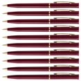 thumbnail image 1 of 10 Alston Hotel Pens Pack - Ballpoint, Gold Metal Accent - BurgundyBI, 1 of 5