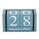 thumbnail image 3 of Calendario Perpetuo de Bloque de Madera Vintage Uxcell, Bloques de Exhibición de Mes y Fecha de Madera Reutilizables para Escritorio 3.7", Azul, 3 of 5