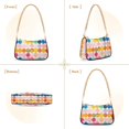 thumbnail image 7 of FORMRS Womens Shoulder Bag with Chain Strap Clutch Purse Cute Tote Handbag, Yellow Circles, 7 of 7