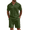 Army Green, variant on Mens Tracksuit Casual 2 Piece Quarter Zip Polo Shirt and Shorts Set Athletic Jogging Sports Black MOG XXL