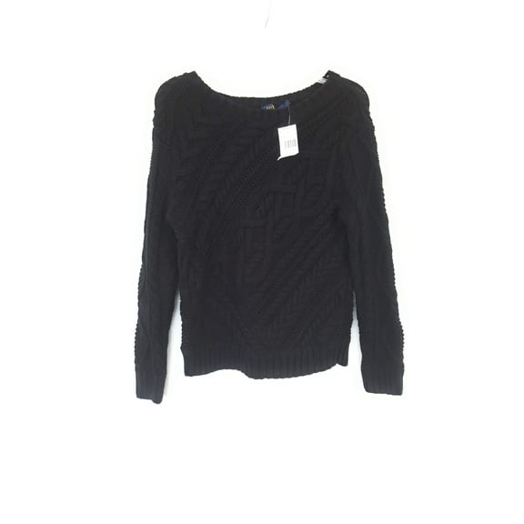 Polo Ralph Lauren Women's Long Sleeve Sweatshirt, X-Small, Black