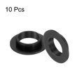 thumbnail image 3 of Uxcell 10Pcs Cojinete de manga con brida, buje de plástico ID 10mm x OD 12mm x Longitud 4mm buje POM, Negro, 3 of 7
