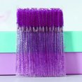 thumbnail image 2 of Assorted Color Disposable Eyelash Brushes with Crystal Rod Mascara Wands Eye Lash Eyebrow Applicator Makeup Beauty Tool New, 2 of 7