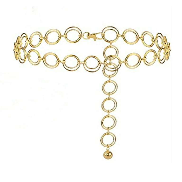 Eosunjian Waist Chain Adjustable Vintage Punk Hip Hop Double