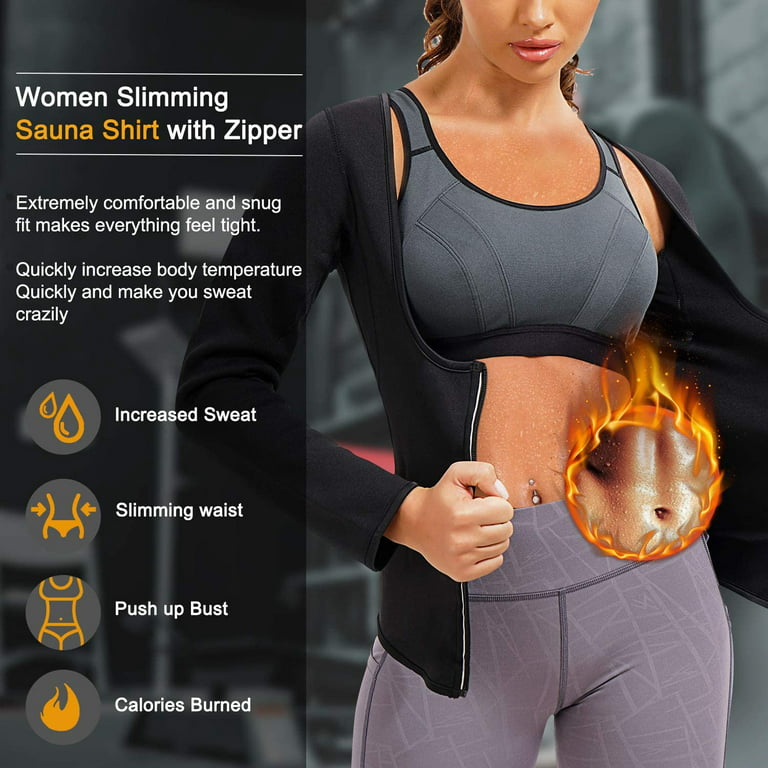 Women's Full Body Shapewear Workout Hot Neoprene Sweat Sauna Suits Waist  Trainer Compression Bodysuit with Adjustable Straps (Black, Medium) :  : Sports & Outdoors