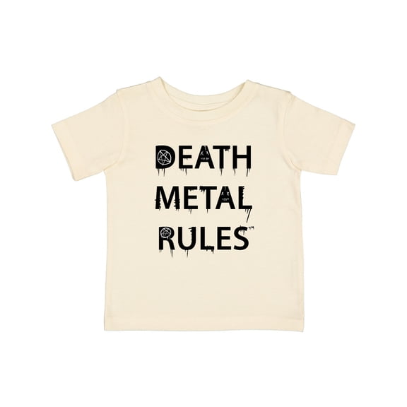 Inktastic Death Metal Rules White T-Shirt Boys or Girls Baby T-Shirt