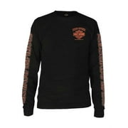 Harley-Davidson Men's Eagle Piston Long Sleeve Crew Shirt, Black 30299947 (2XL), Harley Davidson