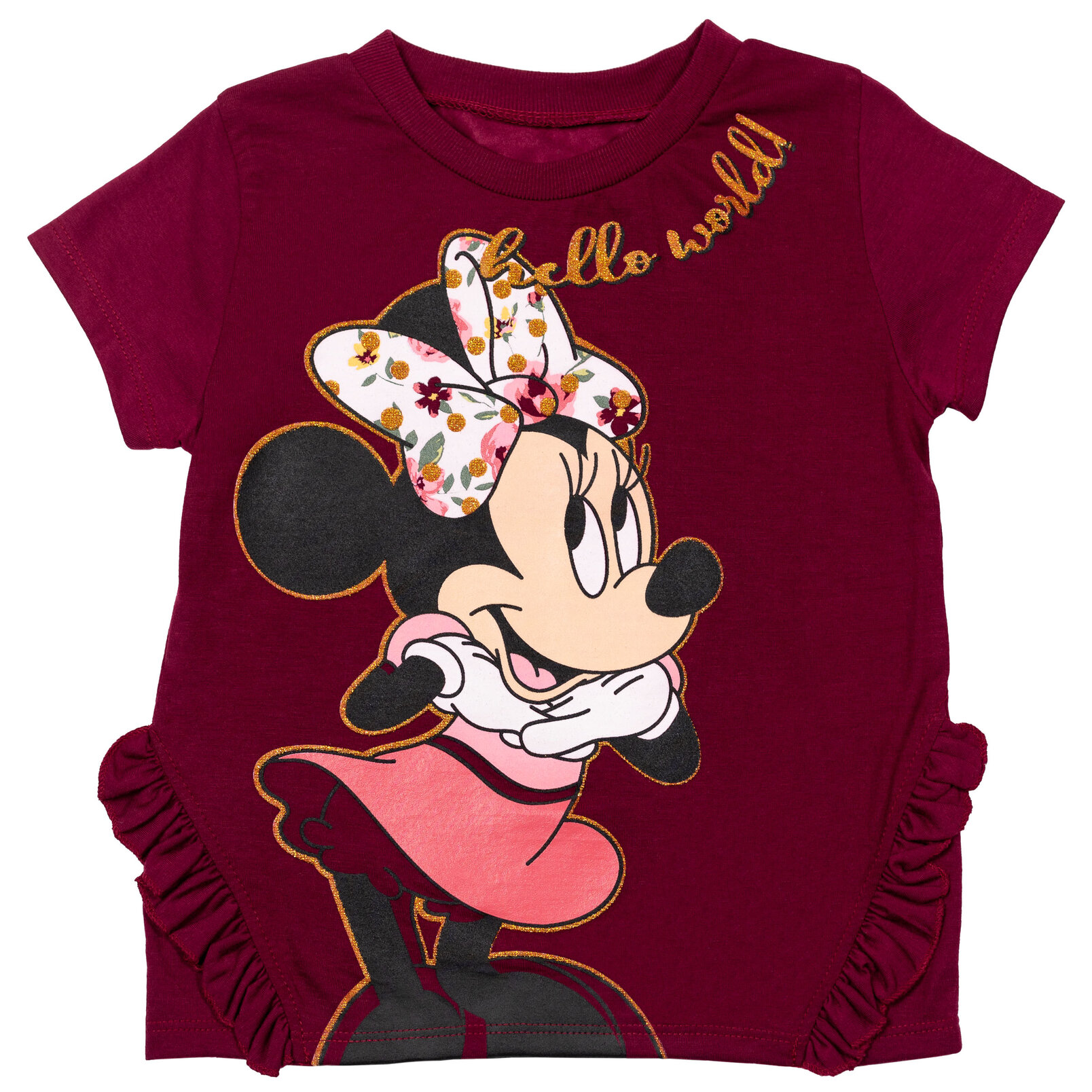 Disney Minnie Mouse Infant Baby Girls T-Shirt and Leggings Outfit Set Infant to Little Kid - image 4 of 5