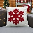 thumbnail image 3 of Snowflake Charm Tufted Christmas Cushion Cover, 3 of 4