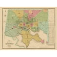 thumbnail image 2 of Lucas 18x15 Gold Ornate Wood Framed with Double Matting Museum Art Print Titled - Baltimore Maryland - Lucas 1852, 2 of 4