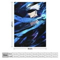 thumbnail image 3 of Jujutsu Blanket Kaisen Gojo Flannel Throw Blankets Soft Pile Cozy Plush Throw Blanket for All Seasons, 3D Printed Warm Blanket for Sofa Beds Home Decor, 3 of 10