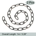 thumbnail image 2 of Unique Bargains 3.2mm Thick 1m Long Pendant Light Fixture Chains Red Bronze 2 Pack, 2 of 5