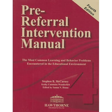 Pre-Referral Intervention Manual