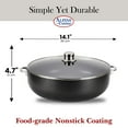 thumbnail image 5 of Alpine Cuisine 11qt Nonstick Aluminum Dutch Oven with Reinforced Handles, 5 of 7