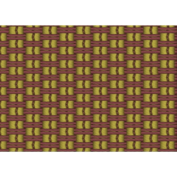 Ahgly Company Indoor Rectangle Patterned Saffron Red Area Rugs, 3' x 5'