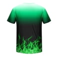 thumbnail image 3 of Men T Shirts Summer T Shirt Short Sleeve Shirts for Men Mens Crewneck Men Casual Round Neck Gradation Printing Pullover Fitness Sports Shorts Sleeves T Shirt Blouse, 3 of 5