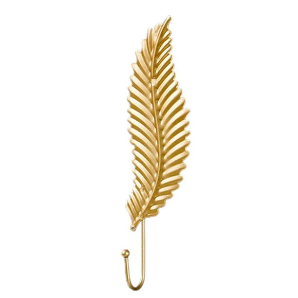 Sin Perforación Perchero Gancho De Pared De Metal En Forma De Hojas Para Colgar Llaves Toallas Abrigos seitruly HA044172-01