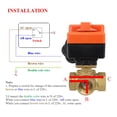 thumbnail image 2 of DN32 DN40 DN50 Electric three-way ball valve(With manual switch)/Electric ball type globe valve, 2 of 4