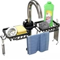 thumbnail image 1 of Faucet Sponge Holder Kitchen Sink Caddy, Over The Sink Shelf Drain Rack For Sink Organizer & Storage, 1 of 4