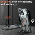 thumbnail image 6 of Dteck for iPhone 13 Pro Max Case, Magnetic for Car Holder Mount Holder 360 Degree Rotated Kickstand Ring Heavy Duty Protection Hard Rugged Protective Phone Cover, Gray, 6 of 6