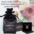 thumbnail image 7 of Ultimate Omega Dancing Gemstone Necklace Sterling Silver w/ Pure Brilliance Zirconia – Rose Gold Plated, 7 of 7