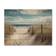 thumbnail image 3 of Designart "Calm Path To Dune Beach VI" Nautical & Beach Print on Natural Pine Wood, 3 of 5