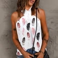 thumbnail image 2 of DPTALR Blouse Décontractée pour Femme, T-Shirt Sans Manches, Débardeur d'Été, 2 of 5
