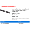 thumbnail image 2 of Lower Radiator Hose - Compatible with 1928 - 1931 Ford Model a 3.3L 4-Cylinder GAS 1929 1930, 2 of 2