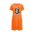 thumbnail image 4 of Women's Oversized Short Nightgown Fashion Chest Print Short Sleeve Nightdress, 4 of 4