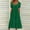 Green, variant on Oplxuo Women's Summer Eyelet Midi Dress Casual Loose Crewneck Short Sleeve A-Line Swing Knee Lenght Dresses with Pockets