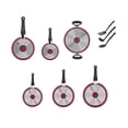 thumbnail image 3 of Batería de Cocina 12 Pzas T-fal Aluminio con Utensilios Rojo, 3 of 3