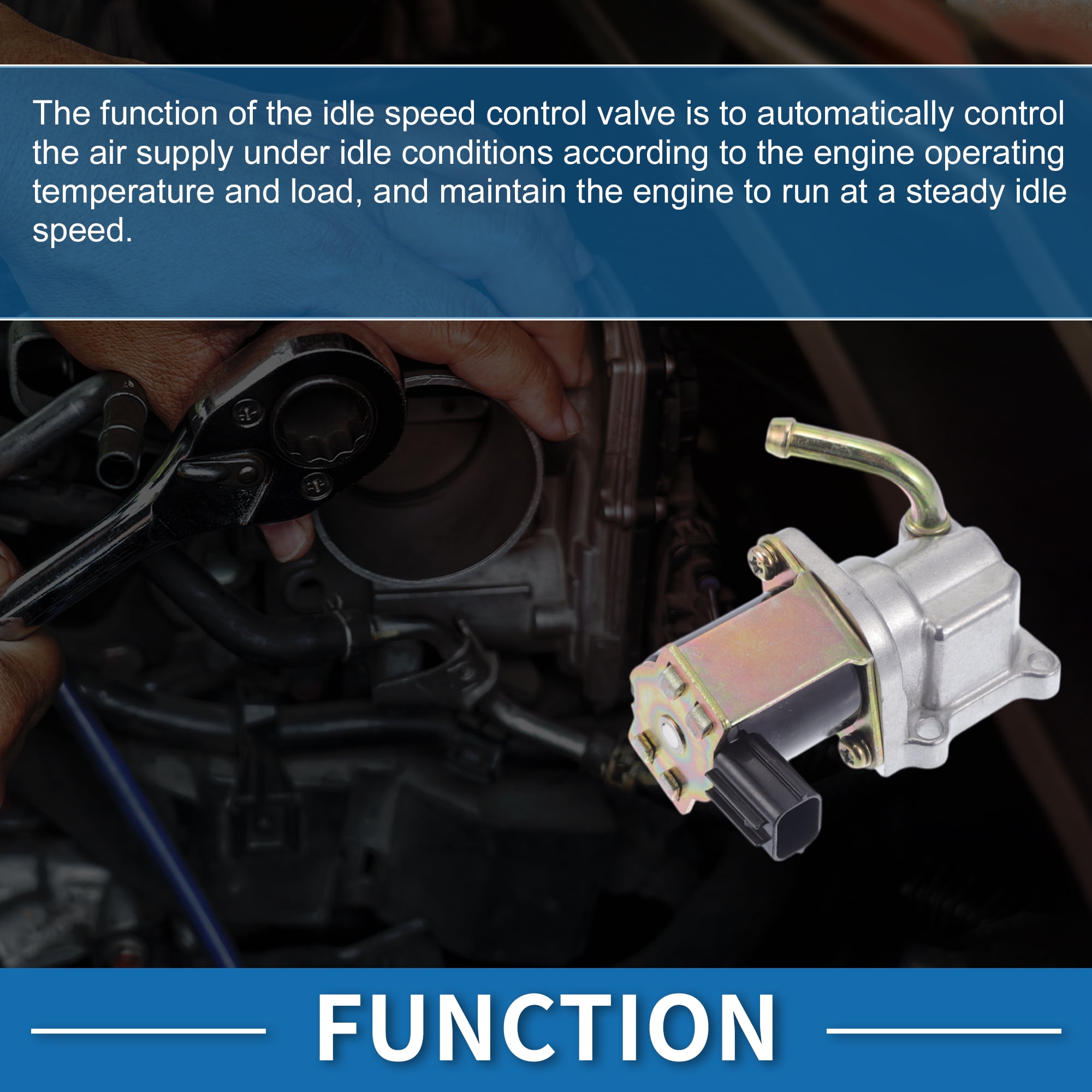 Unique Bargains Car Idle Air Control Valve for Mazda Protege 1999-2003 Replace No.FSN520660B IACV Idle Motor Idle Air Control Valve for Stable Engine Operation
