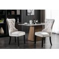 thumbnail image 2 of Porthos Home Caja Tufted Velvet Dining Chairs with Rubberwood Legs (Set of 2), 2 of 7