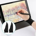 thumbnail image 4 of Top Sales 5 Pack Artist Gloves for Tablet Digital Drawing Glove Two Fingers Thicken Palm Rejection Graphics Pad (S), 4 of 8