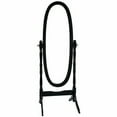 thumbnail image 4 of Legacy Decor Swivel Full Length Wood Cheval Floor Mirror, Black Finish, 4 of 5