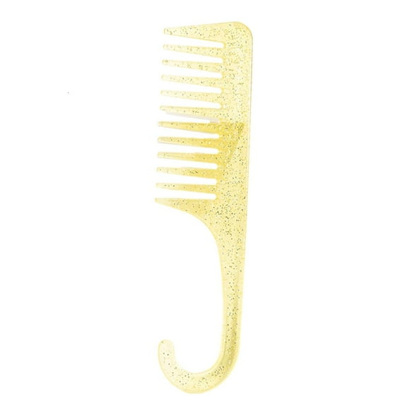 Necvior Large Wide Tooth Shower Comb for Curly Wet Hair Knots Detangling Comb with Hook