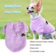 thumbnail image 3 of Greeniant Ropa para perros Disfraces Estilo simple Suéter multicolor para mascotas Cachorros Camisa Suavidad Mantener caliente Cachorro Chaleco Café L Ropa para mascotas Violeta L Greeniant PT003805-18B, 3 of 6