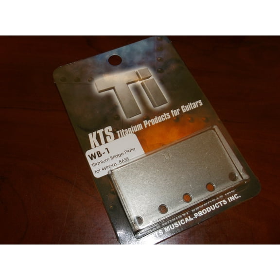 KTS Titanium Vintage Style J-Bass Bridge Plate Only Titanium