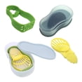 thumbnail image 2 of Oleegame 2PC Potato Fry Cutter Remover Multifunctional Peeler Fruit Tools 5 In 1 Set Core Closure Bags Lids Boxes Cutter Suitable For Fruit Green, 2 of 9