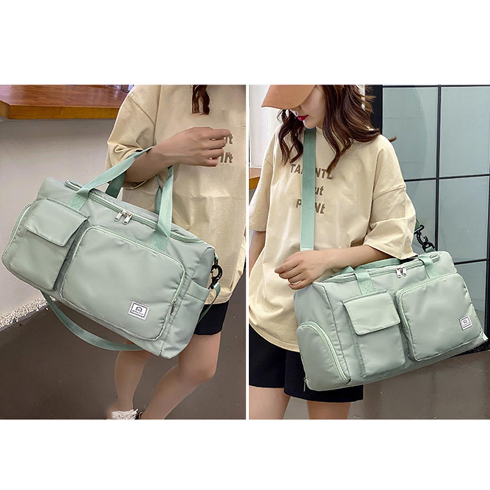 Matoen Travel Duffel Bag, Sports Tote Gym Bag, Sports Shoulder Weekender Overnight Bag for Women