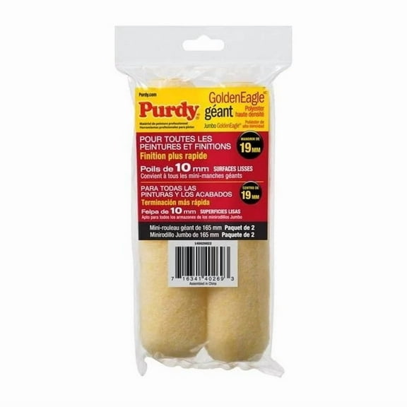 Purdy 6-1/2" Mini Paint Roller Cover, 3/8" Nap, Polyester 140626022