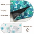 thumbnail image 6 of Ombre Teal Polka Dot Area Rugs 2.7'x5', Washable Small Throw Rugs for Kitchen Bedroom, Abstract Watercolor Geometric Gradient Indoor Outdoor Rug Non-Slip Low Pile Carpet Runner Reversible Floor Mats, 6 of 8