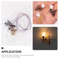 thumbnail image 3 of MOVTOTOP 5Pack Square Black Miniature Lamp Decorations in Warm Yellow Light for Collectors Interior Lighting, 3 of 7