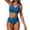 A300 Dark Blue, variant on Two Piece Swimsuit for Women Wrap V Neck Push up Bikini Set Ruched High Cut Bathing Suits Pool Party Honeymoon Summer Beachwear M