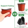 thumbnail image 5 of GARFANS 130 Packs 4 Inches Red Plastic Plant Nursery Seed Pots Plastic Plant Pots Seed Starting Pot for Fruit, Vegetable, Plant, Succulents, Seedlings, Cuttings, 5 of 10