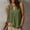 *Army Green, variant on ClodeEU Women's V Neck Sleeveless Collared Pleated Blouse,Solid Color Casual Tank Top for Summer Army Green,Women's Plus L