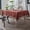 Rust, variant on White Tablecloth Washable Vintage Ruffle Trim Table Cover for Boho Wedding Tabletop Bridal Baby Shower Birthday Party Decoration