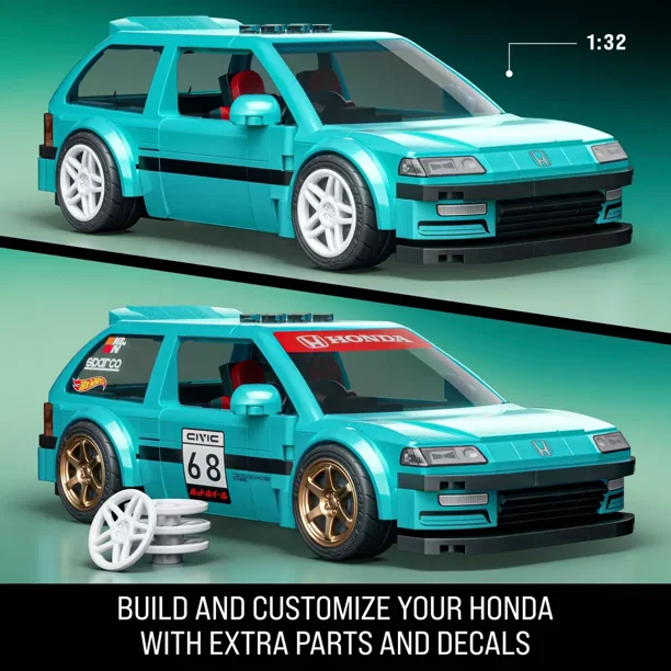 Mattel Brick Shop Hot Wheels Speed Series Honda - Walmart.com